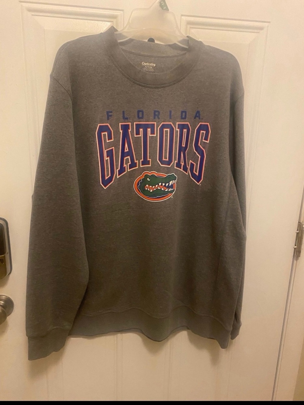 Florida Gators Gray Crewneck Sweatshirt - Collegiate Graphic